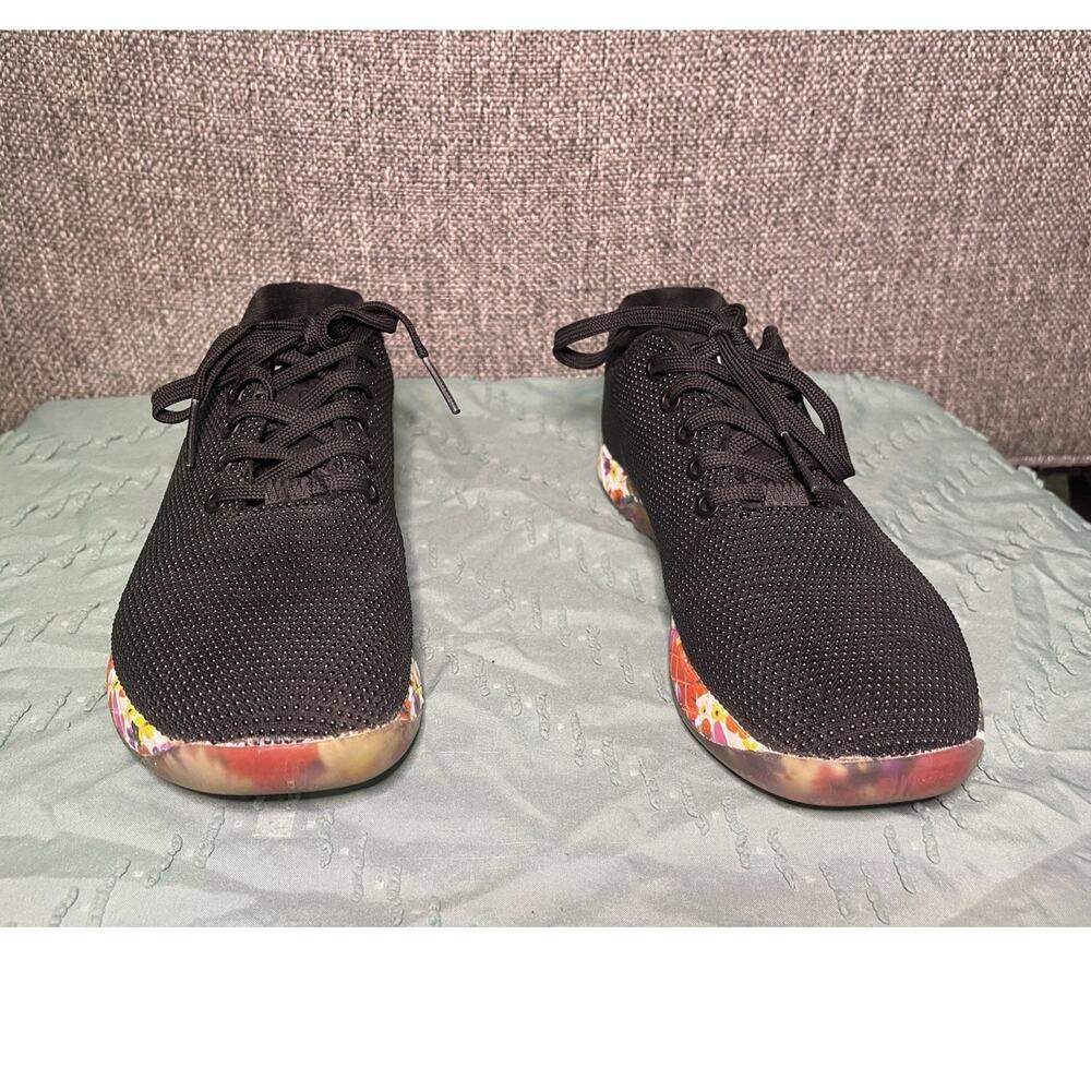 NOBULL Black Multicolor Floral Mesh Low Top Athletic Sneakers Gym Training